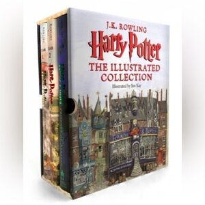 Harry Potter The Illustrated Collection By JK Rowling and Jim Kay Set of 3 Books